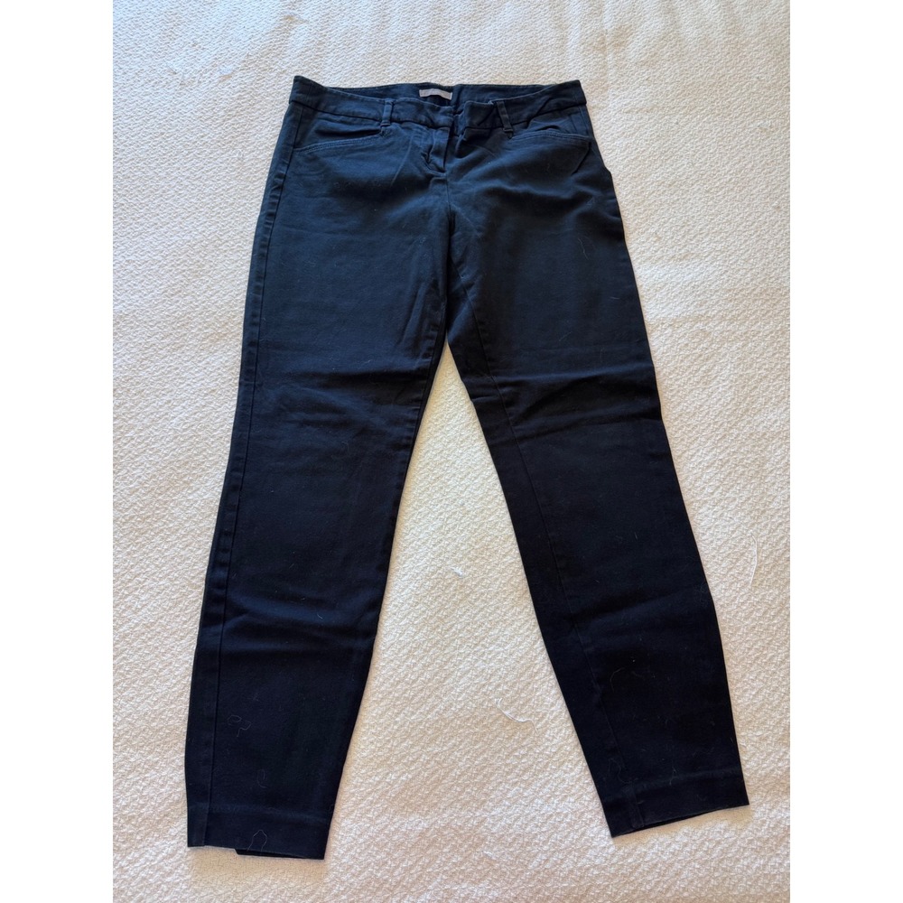 Maurices Womens Black Chino Pants Slim Leg Stretch Size 7/8 Regular